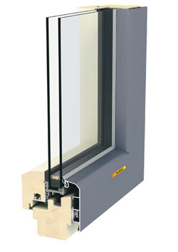 Gaulhofer Fusionline 108 Aluminum Clad Window