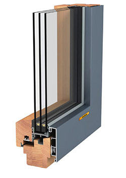 Gaulhofer Fusionline 108 Aluminum Clad Window